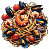 Linguini Frutti di Mare Plato Italiano 02