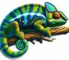 Camaleón de Pantera (Furcifer pardalis) 04