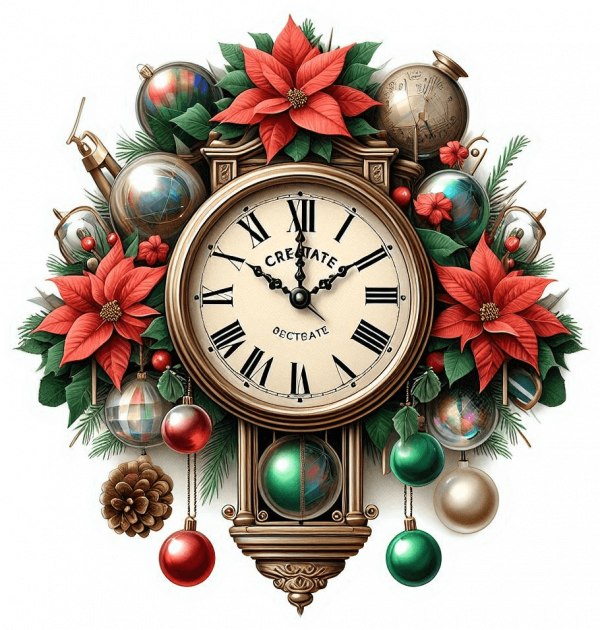Reloj de Péndulo de Navidad 05
