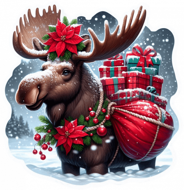 Alce de Navidad 01