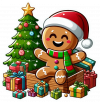 Hombre de Jengibre y regalos 02