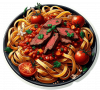 Linguine di Manzo Plato Italian 03