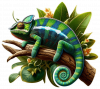 Camaleón de Pantera (Furcifer pardalis) 03