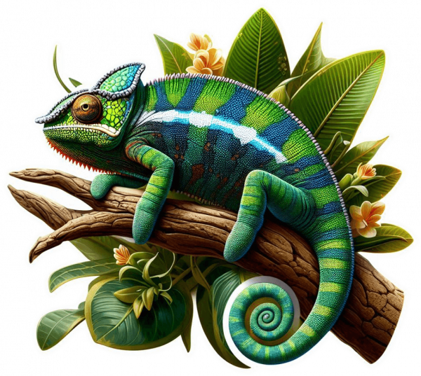 Camaleón de Pantera (Furcifer pardalis) 03