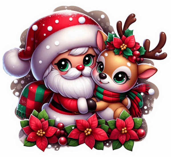 Santa Claus y Rudolf 01