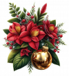 Poinsettias y Bolas de Cristal 07