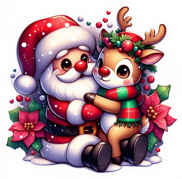 Santa Claus y Rudolf 02