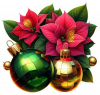 Poinsettias y Bolas de Cristal 04