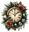 Reloj de Péndulo de Navidad 01