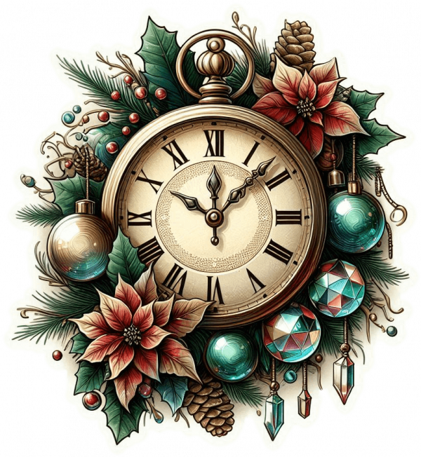 Reloj de Péndulo de Navidad 01