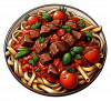 Linguine di Manzo Plato Italian 04