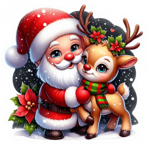 Santa Claus y Rudolf 03