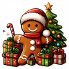 Hombre de Jengibre y regalos 07
