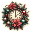 Reloj de Péndulo de Navidad 02