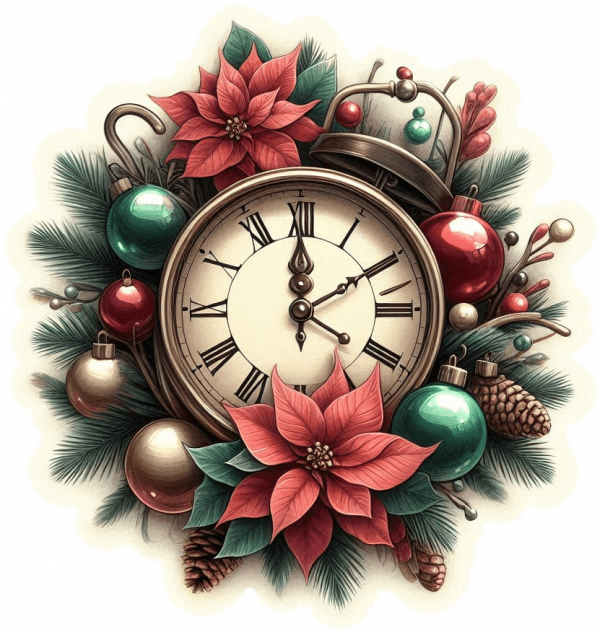 Reloj de Péndulo de Navidad 02