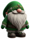 Gnomo Navideñ Verde 02