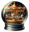 Carrusel Navideño en Bola de Cristal 02