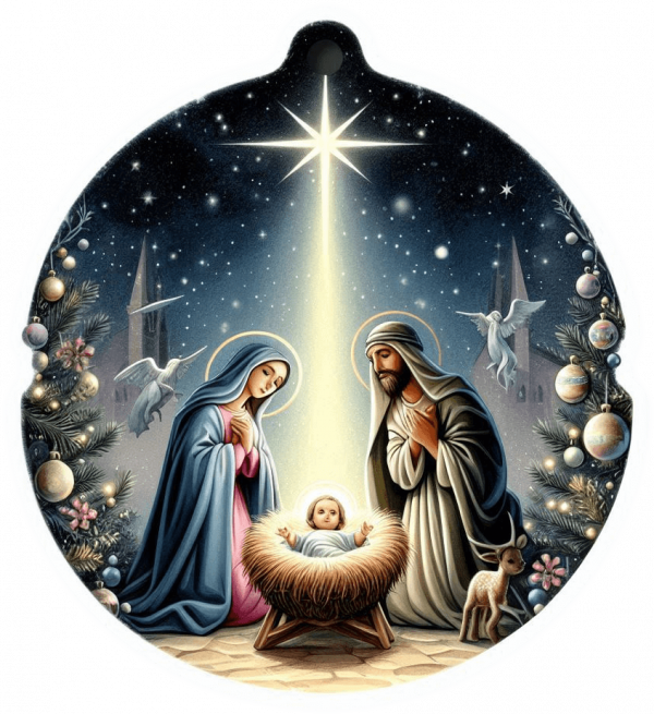 La Navidad en Plato decorativo 04