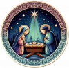 La Navidad en Plato decorativo 05