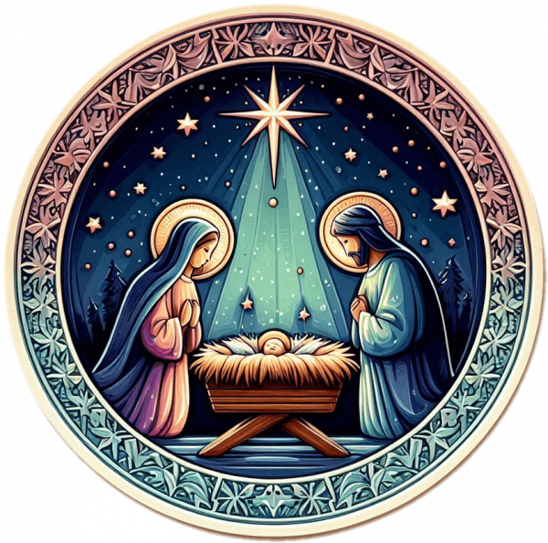 La Navidad en Plato decorativo 05