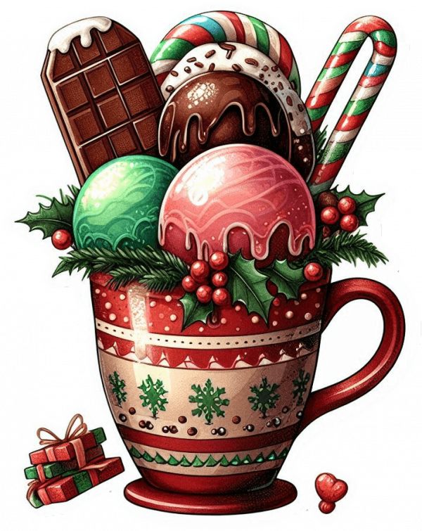 Taza de Helados Navidad 04