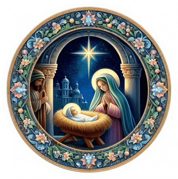 La Navidad en Plato decorativo 03