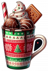 Taza de Helados Navidad 10
