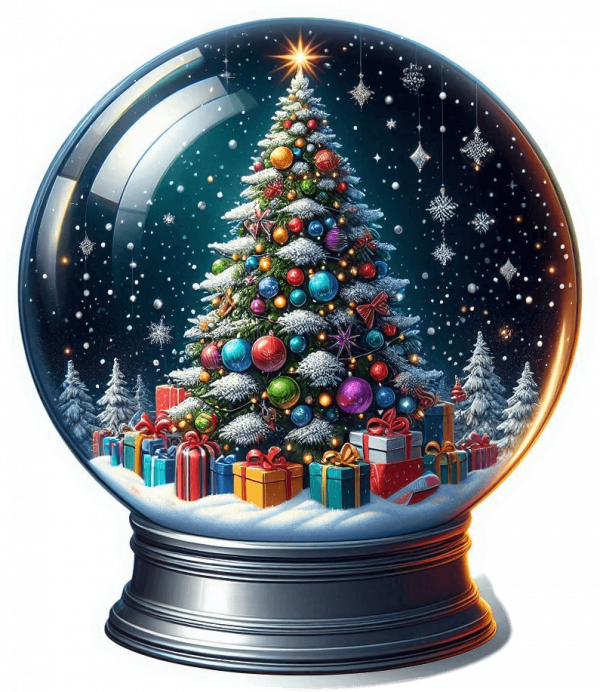 Arbol de Navidad en Bola de Cristal 04