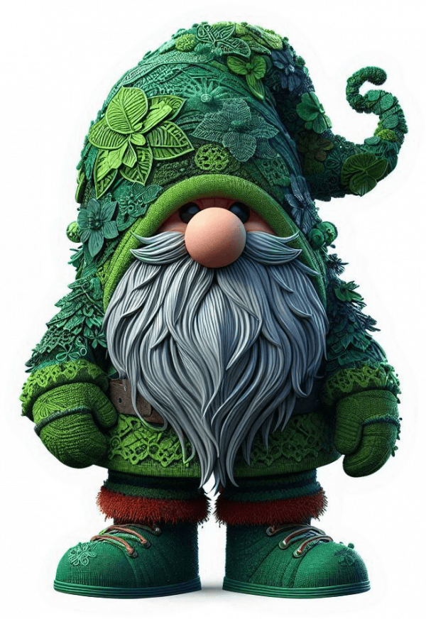 Gnomo Navideñ Verde 03