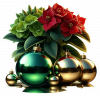 Poinsettias y Bolas de Cristal 03