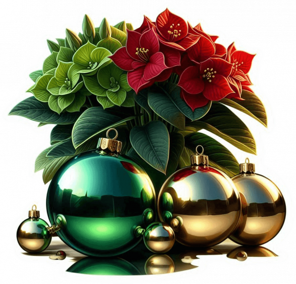 Poinsettias y Bolas de Cristal 03