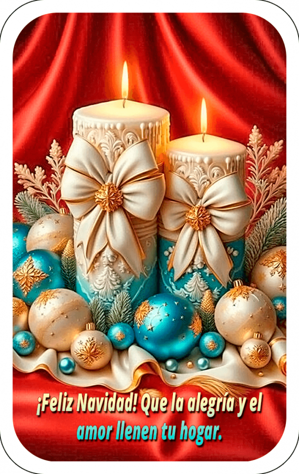 Velas de Navidad 11F