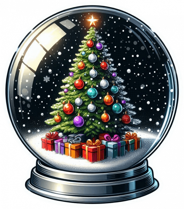 Arbol de Navidad en Bola de Cristal 03