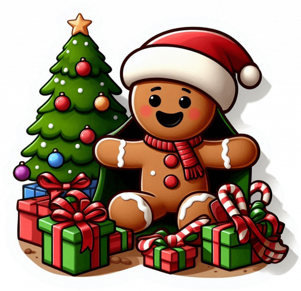 Hombre de Jengibre y regalos 03