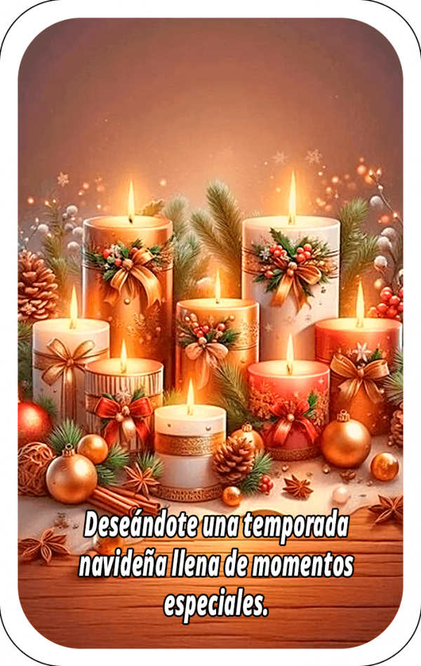 Velas de Navidad 10F
