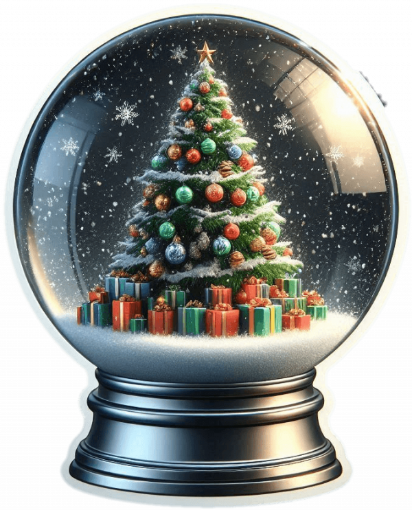 Arbol de Navidad en Bola de Cristal 02