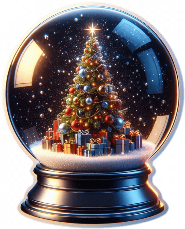 Arbol de Navidad en Bola de Cristal 01