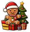 Hombre de Jengibre y regalos 06