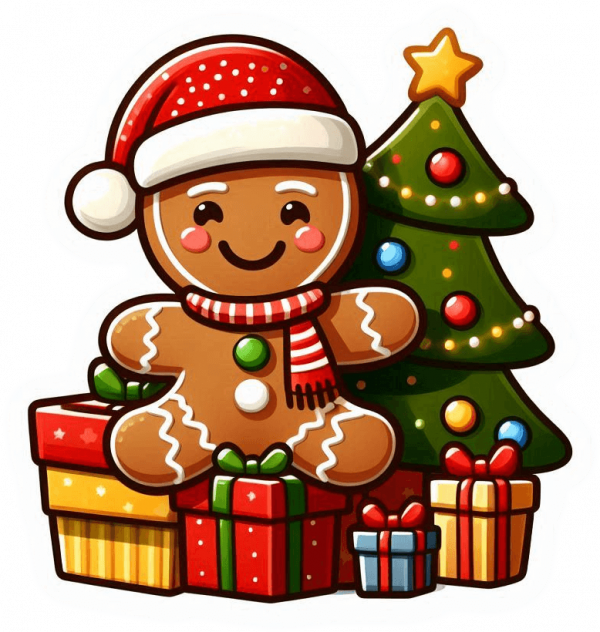Hombre de Jengibre y regalos 06