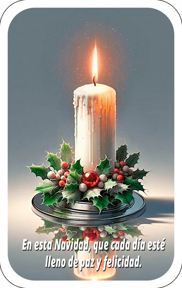Velas de Navidad 12F