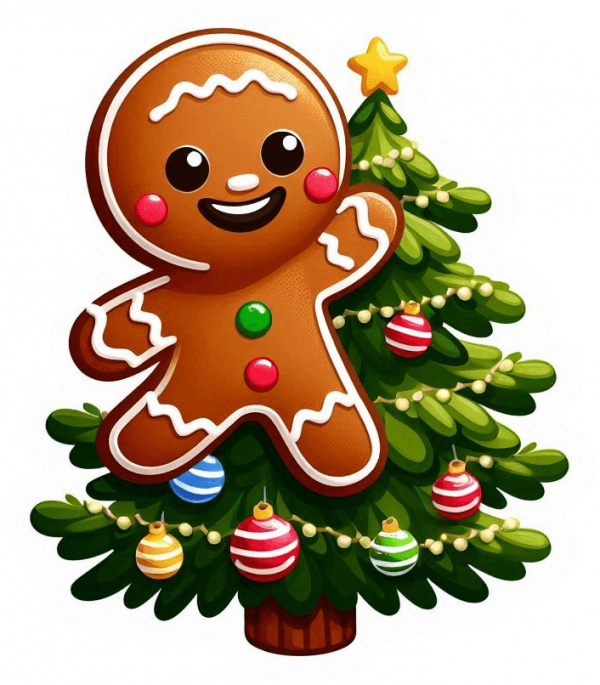 Hombre de Jengibre y Arbol de Navidad 02
