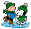 Snoopy y Charlie Brown Patinata Navideña 01