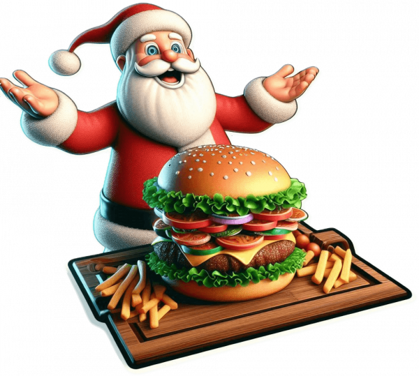 Santa Claus y Hamburguesa 03