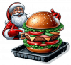 Santa Claus y Hamburguesa 01