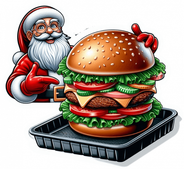 Santa Claus y Hamburguesa 01