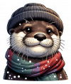 Nutria busto Navideño 01