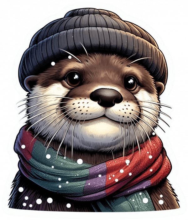 Nutria busto Navideño 01