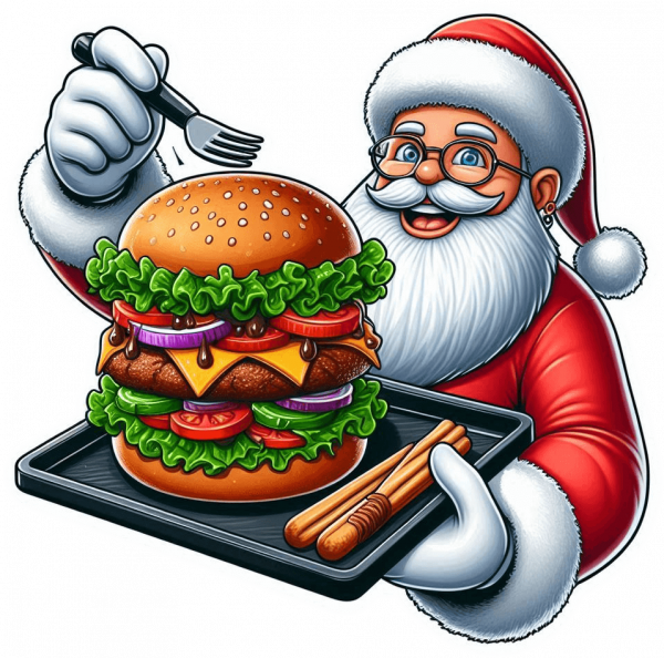 Santa Claus y Hamburguesa 05