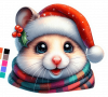 Hamsters busto Navideño 02