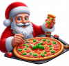 Santa Claus y Pizza 05